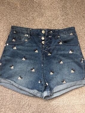 Disney parks Mickey denim shorts